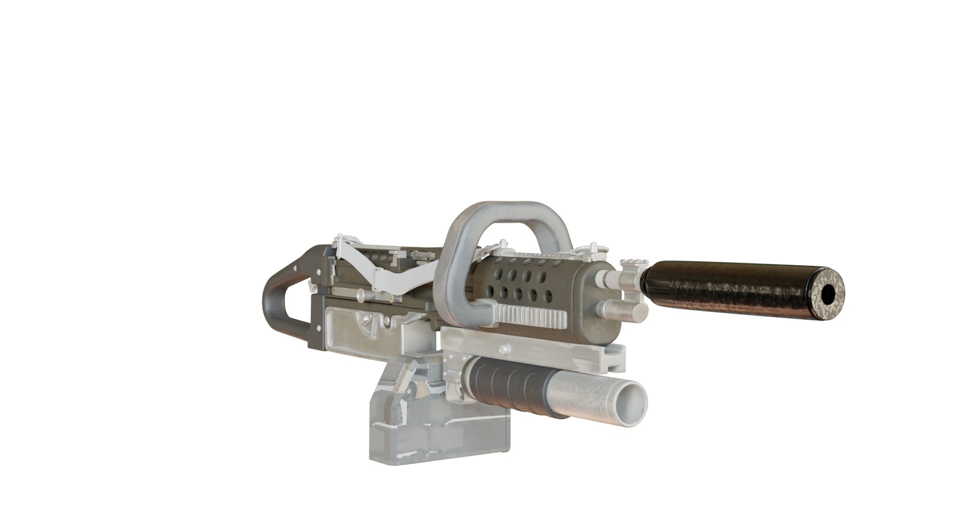 Low Poly Machine Gun 3D - TurboSquid 2068888