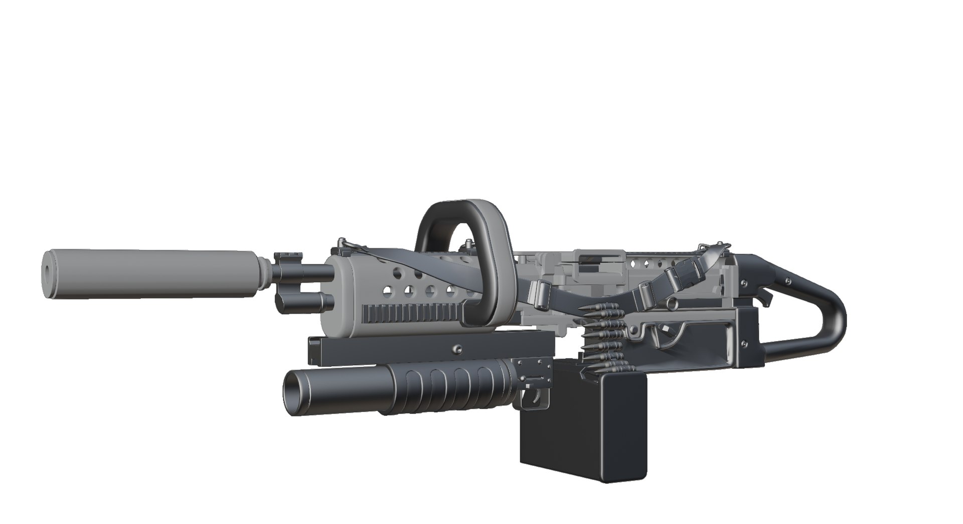 Low Poly Machine Gun 3D - TurboSquid 2068888