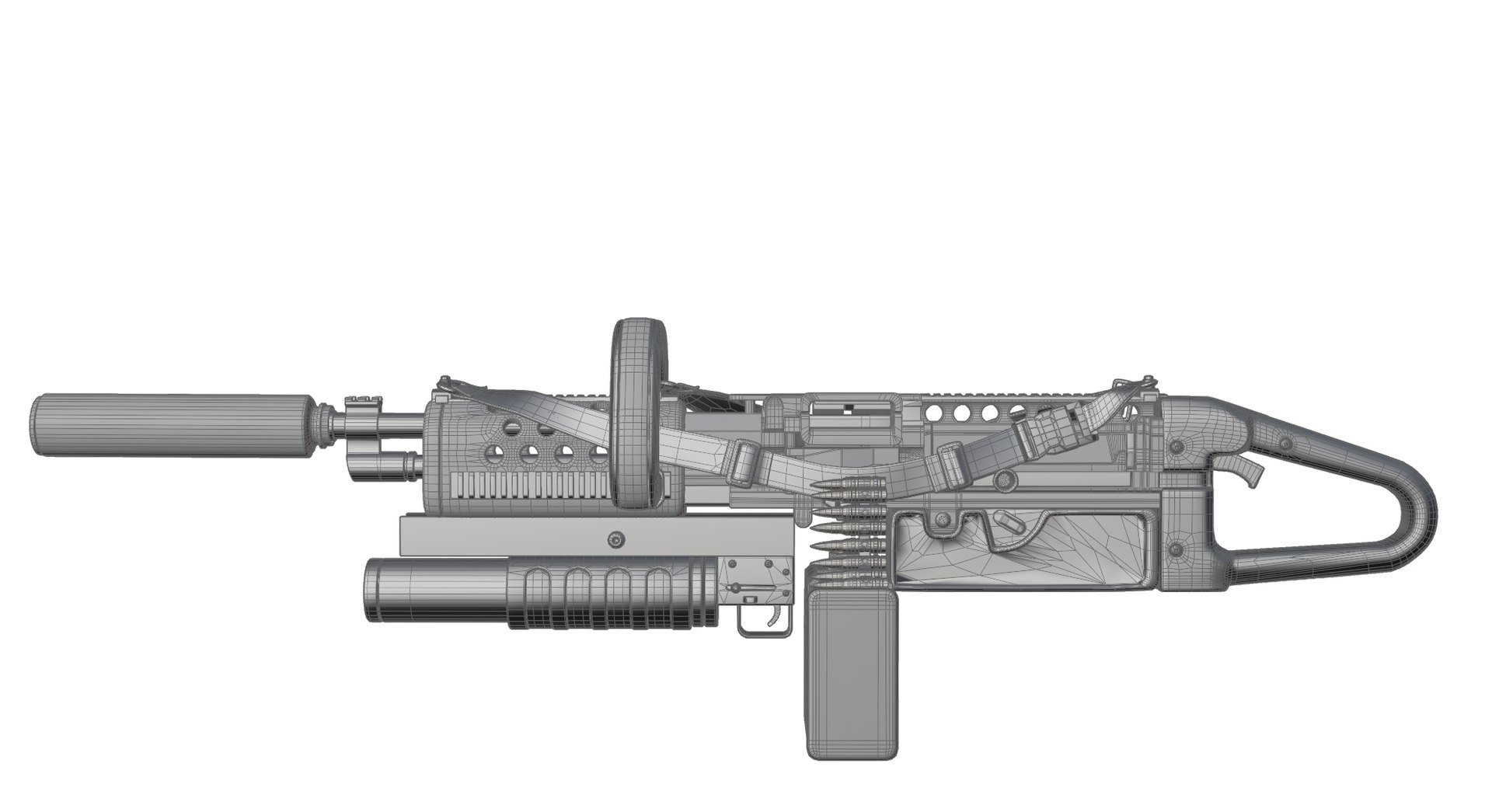 Low Poly Machine Gun 3D - TurboSquid 2068888
