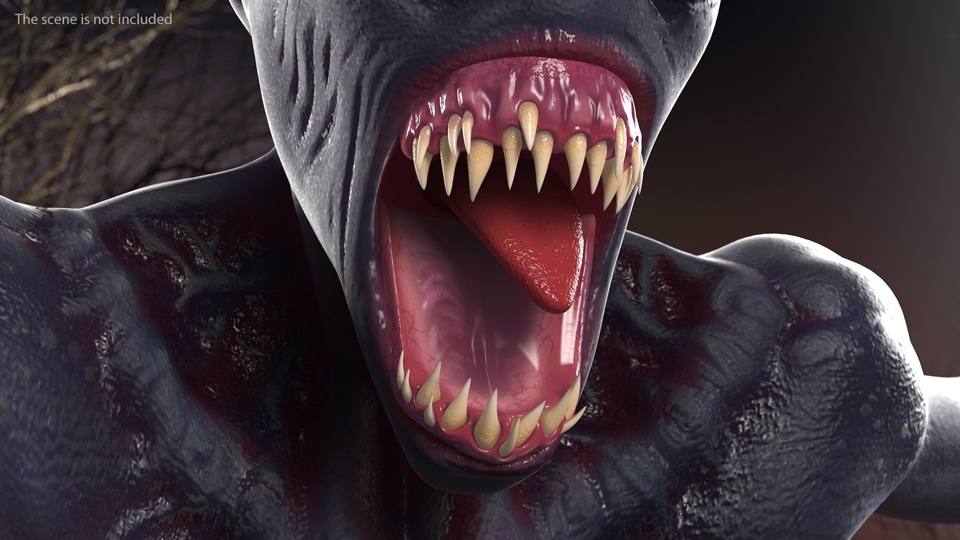 Scary creature rigged monster beast 3D model - TurboSquid 1699100