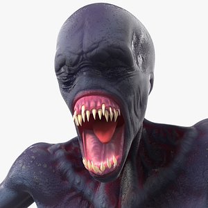 scary creature rigged monster beast 3D model