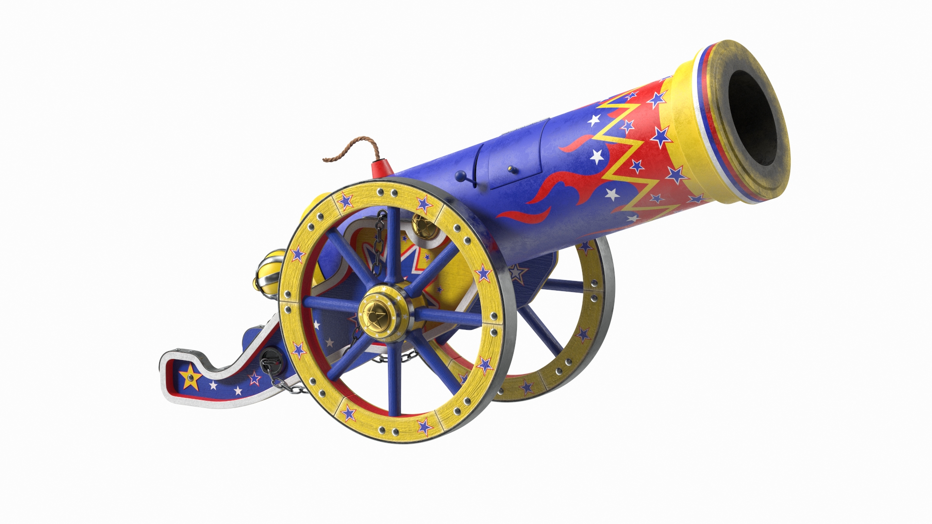 Vintage Circus Cannon 3D Model - TurboSquid 1736974
