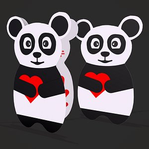 3D Panda Card