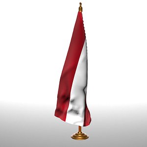 AUSTURIA  table flag t 3D model