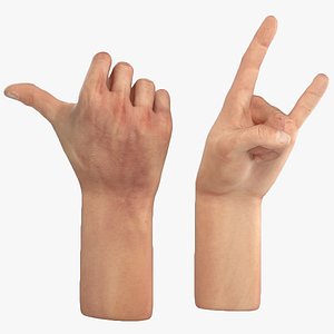 Rigged Male Hands