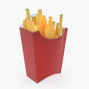 3D fry food model