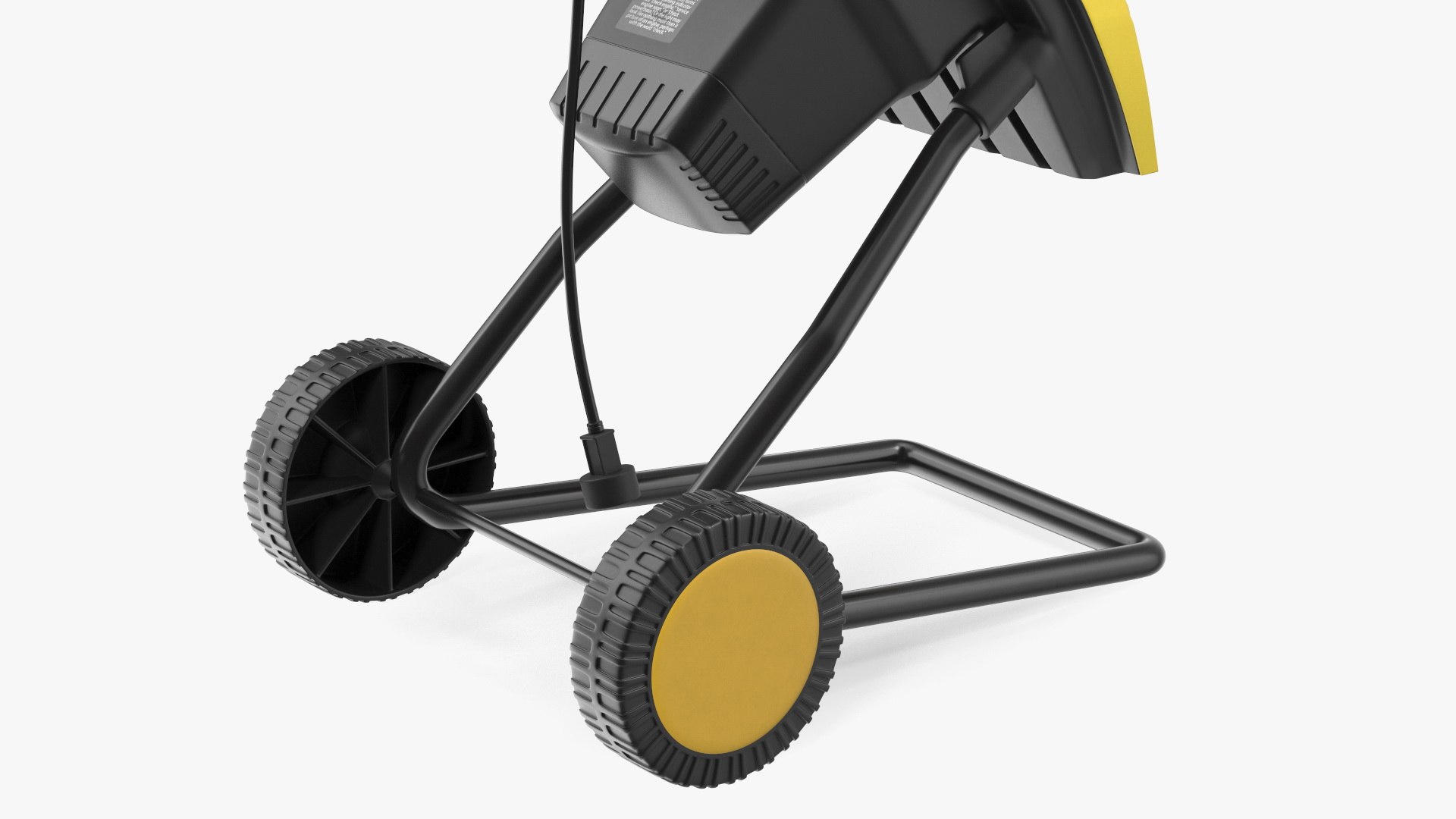 3D Model Compact Wood Chipper Landworks Yellow - TurboSquid 2164129