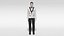 3D model man suit