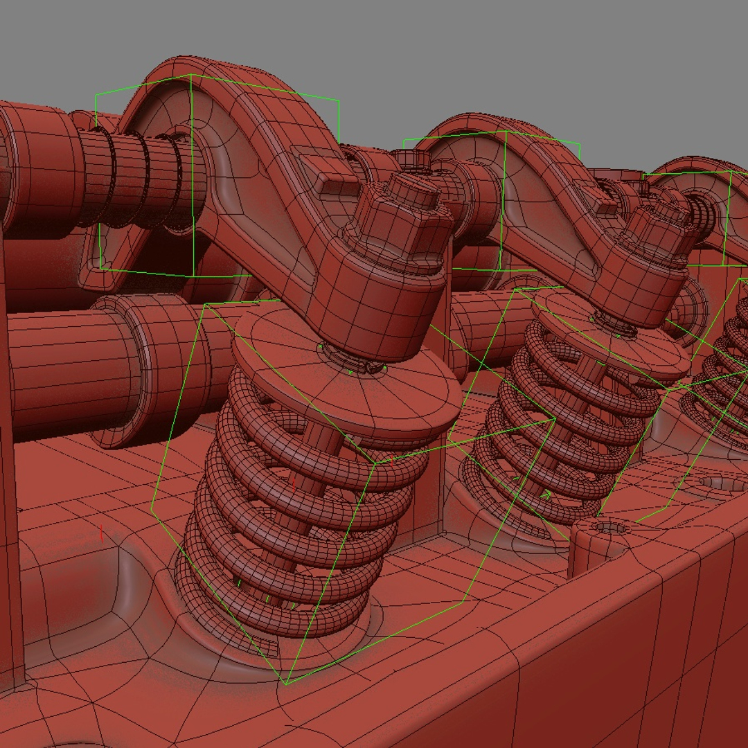 3D rigged car engine animation model - TurboSquid 1261142