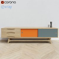Nordic Colour Entertainment Unit TV stand