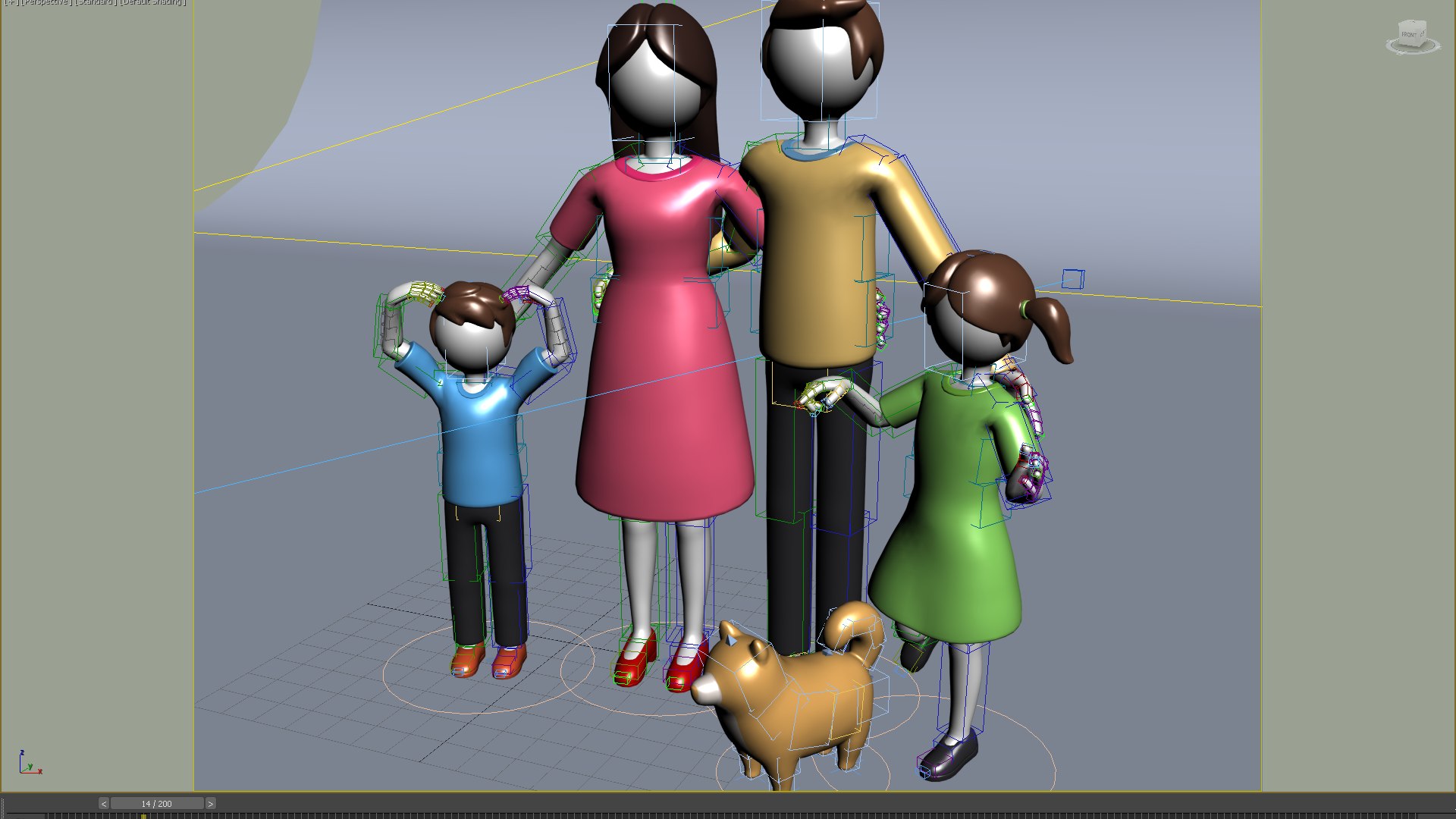 Cartoon Family Character A 3D Model TurboSquid 2457862