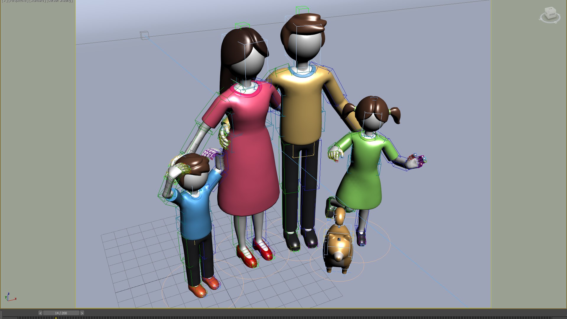 Cartoon Family Character A 3D Model TurboSquid 2457862