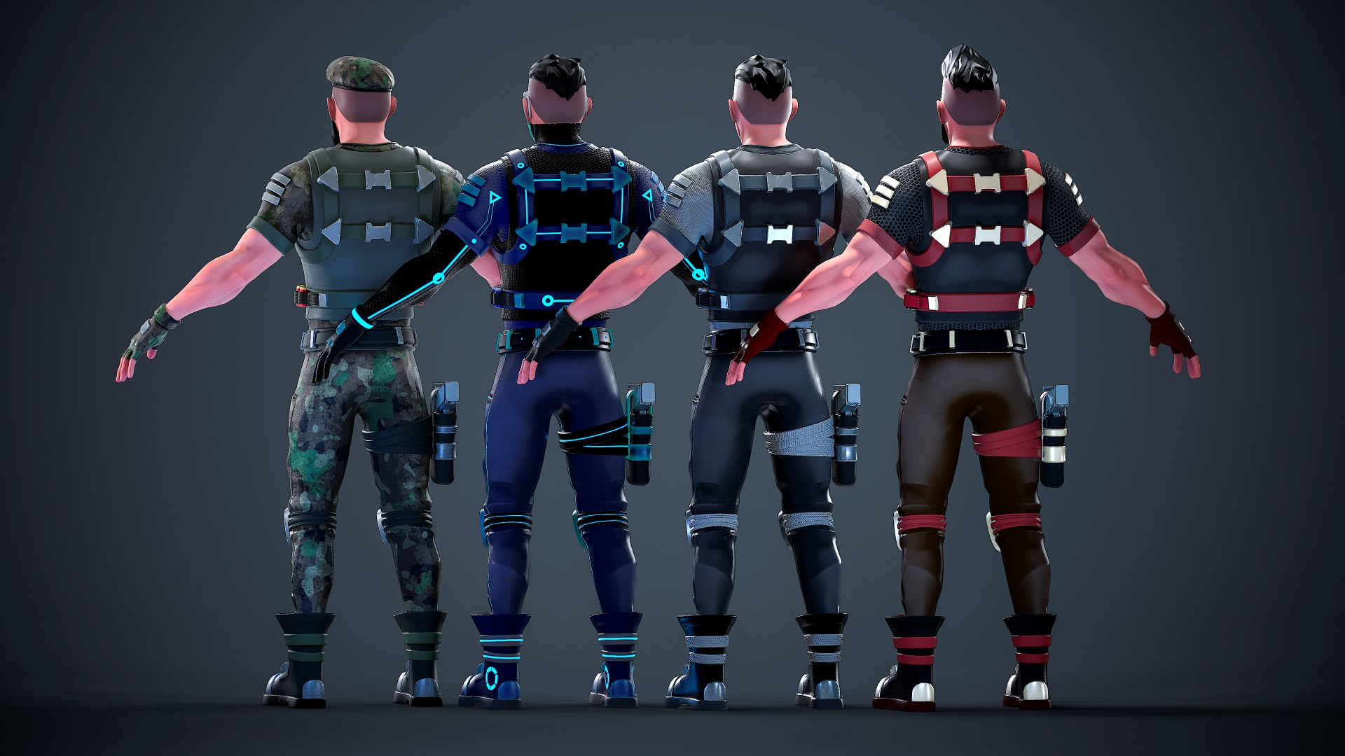 3D Soldier Pack - Stylized Modular Character https://p.turbosquid.com/ts-thumb/AU/zqTwZi/6g/5/png/1757601308/1920x1080/fit_q87/7985c37dd06f650be4dbe49d9927a5421d829695/5.jpg