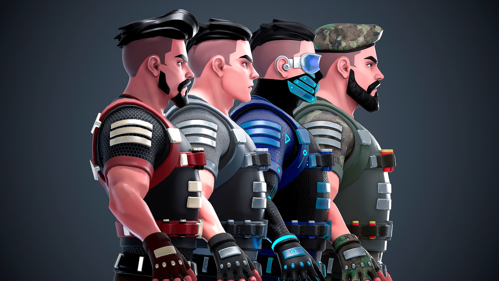 3D Soldier Pack - Stylized Modular Character https://p.turbosquid.com/ts-thumb/AU/zqTwZi/Pj/4/png/1757601306/1920x1080/fit_q87/15fea291b40612bf9611972166959ed31cd3a5db/4.jpg