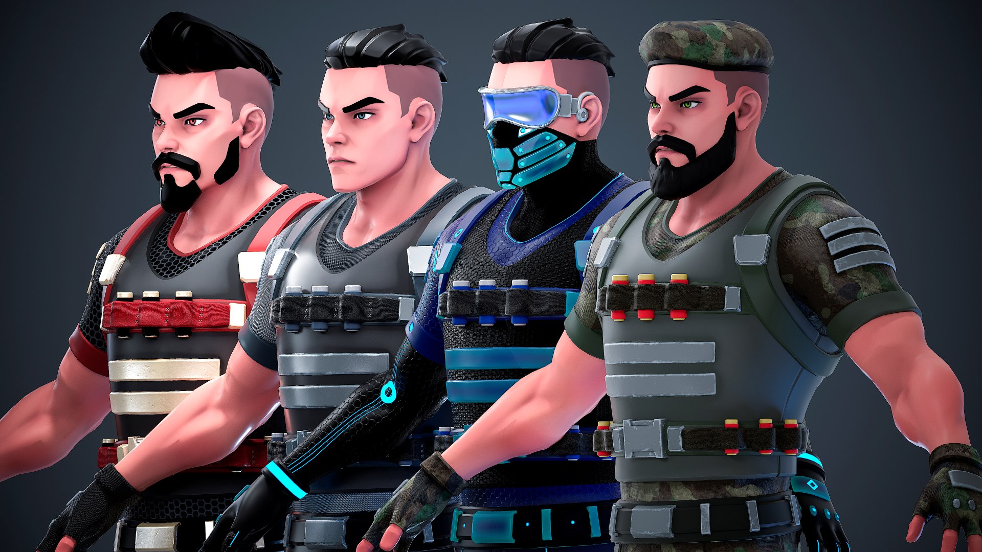 3D Soldier Pack - Stylized Modular Character https://p.turbosquid.com/ts-thumb/AU/zqTwZi/UF/3/png/1757601310/1920x1080/fit_q87/1047e508d847a1ec9bf665853c15de1fbee10ae6/3.jpg