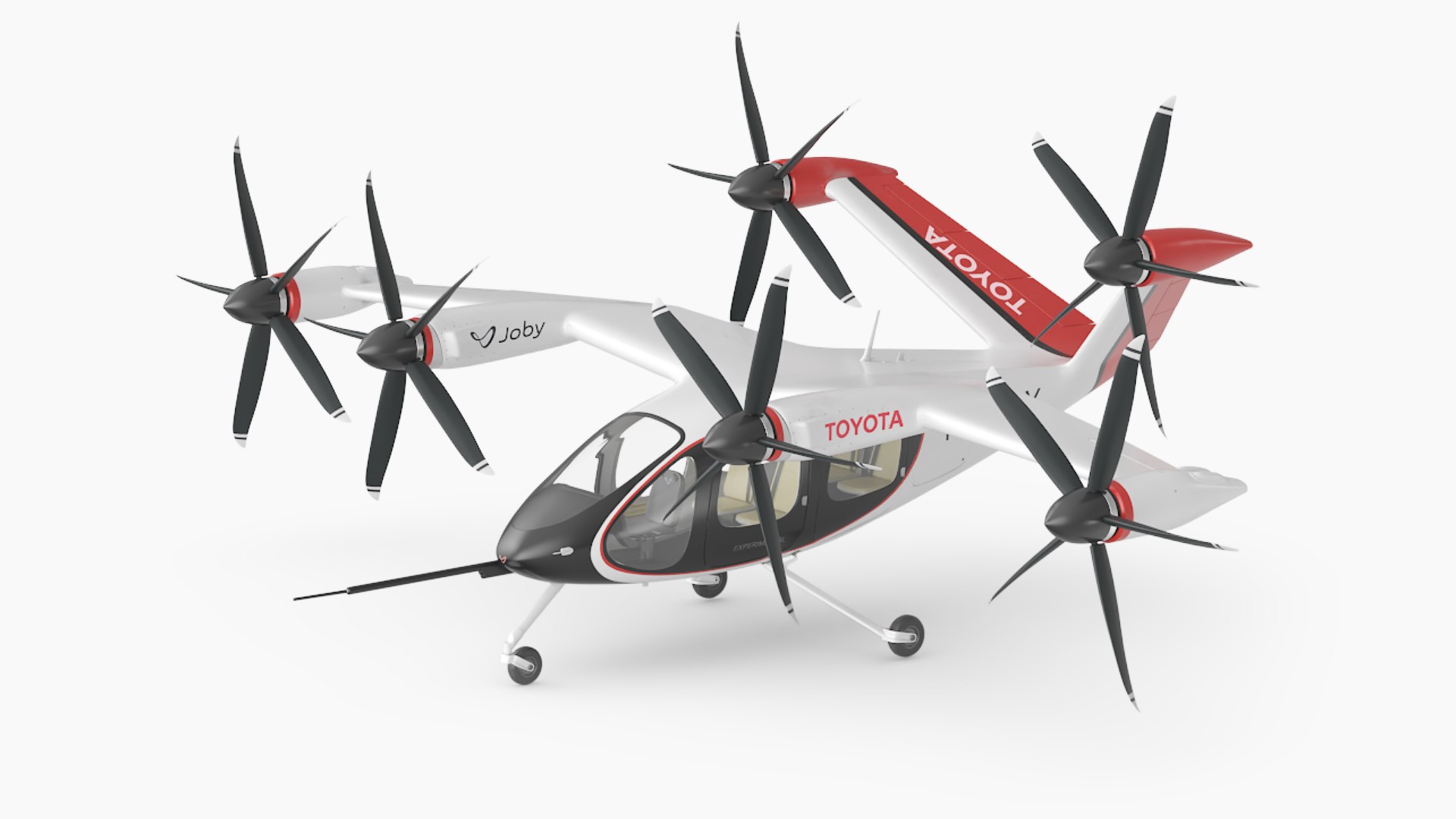 Flying Air Taxi Toyota eVTOL 3D model preview