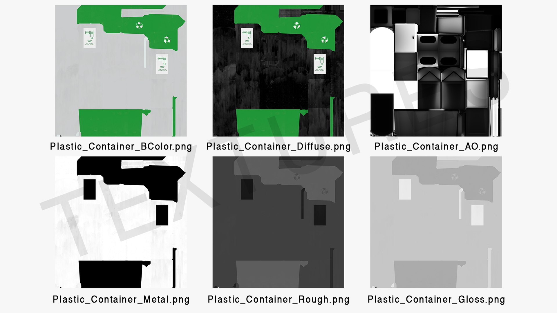 Sort Recycling Bins 3D Model 3D Model - TurboSquid 2216746