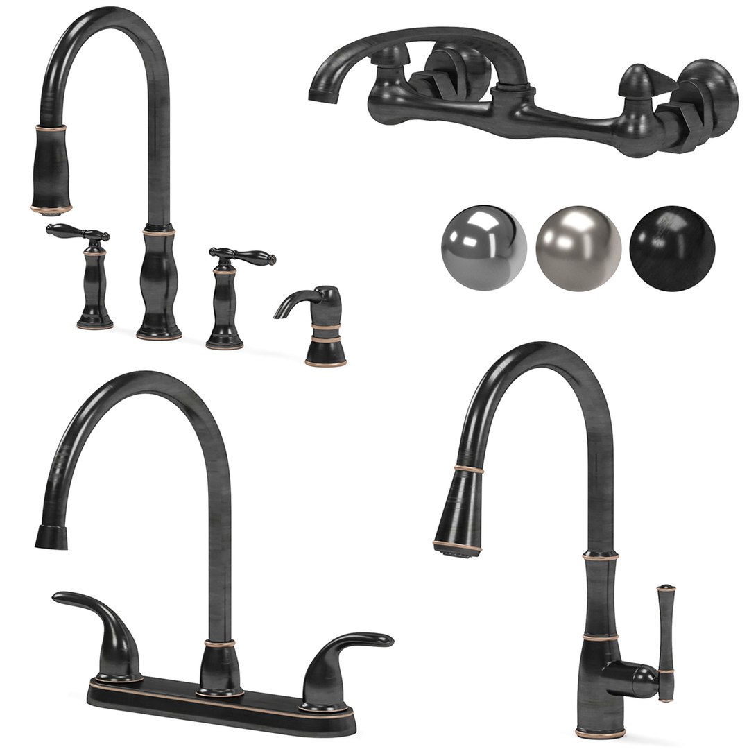 3D PFISTER Kitchen Faucet Collection 01 TurboSquid 2189585