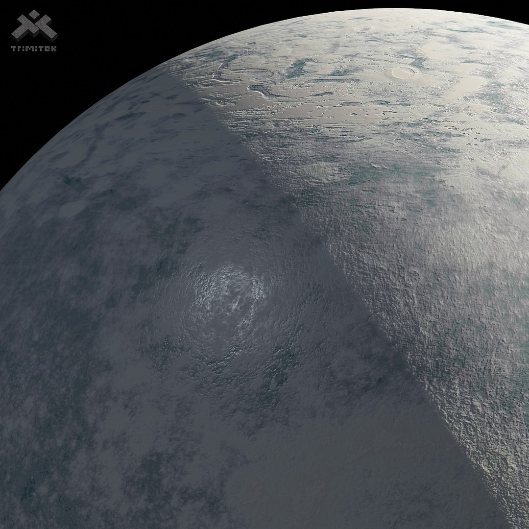 3D Icy Moon 03 - 8k PBR - Metal And Gloss Versions - TurboSquid 2179741
