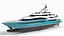 Turquoise Go luxury Yacht Dynamic Simulation 3D model