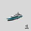 Turquoise Go luxury Yacht Dynamic Simulation 3D model