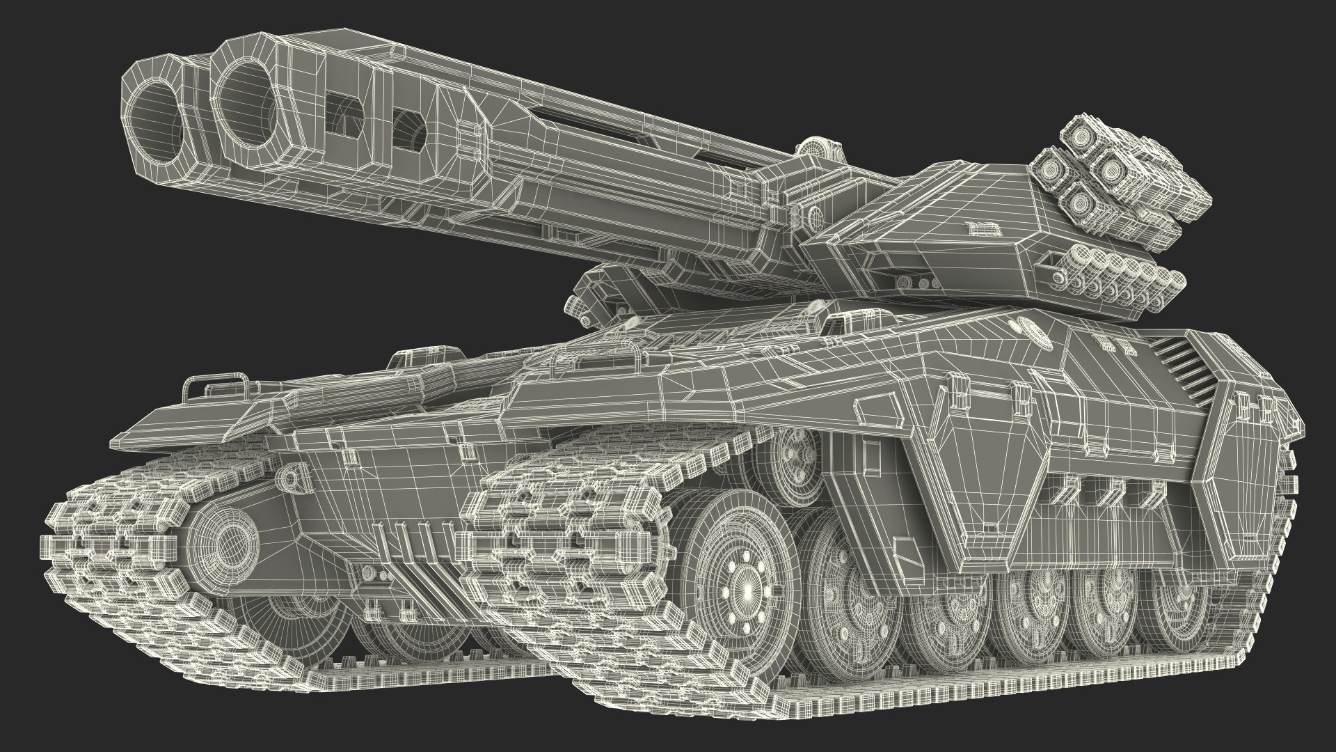 3D Futuristic Battle Tank With Damage - TurboSquid 2346090