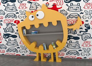 3D model viadurini bookcase