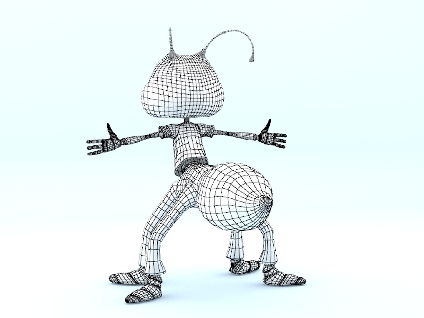 - Cartoon Ant Rigged Character 3d Model