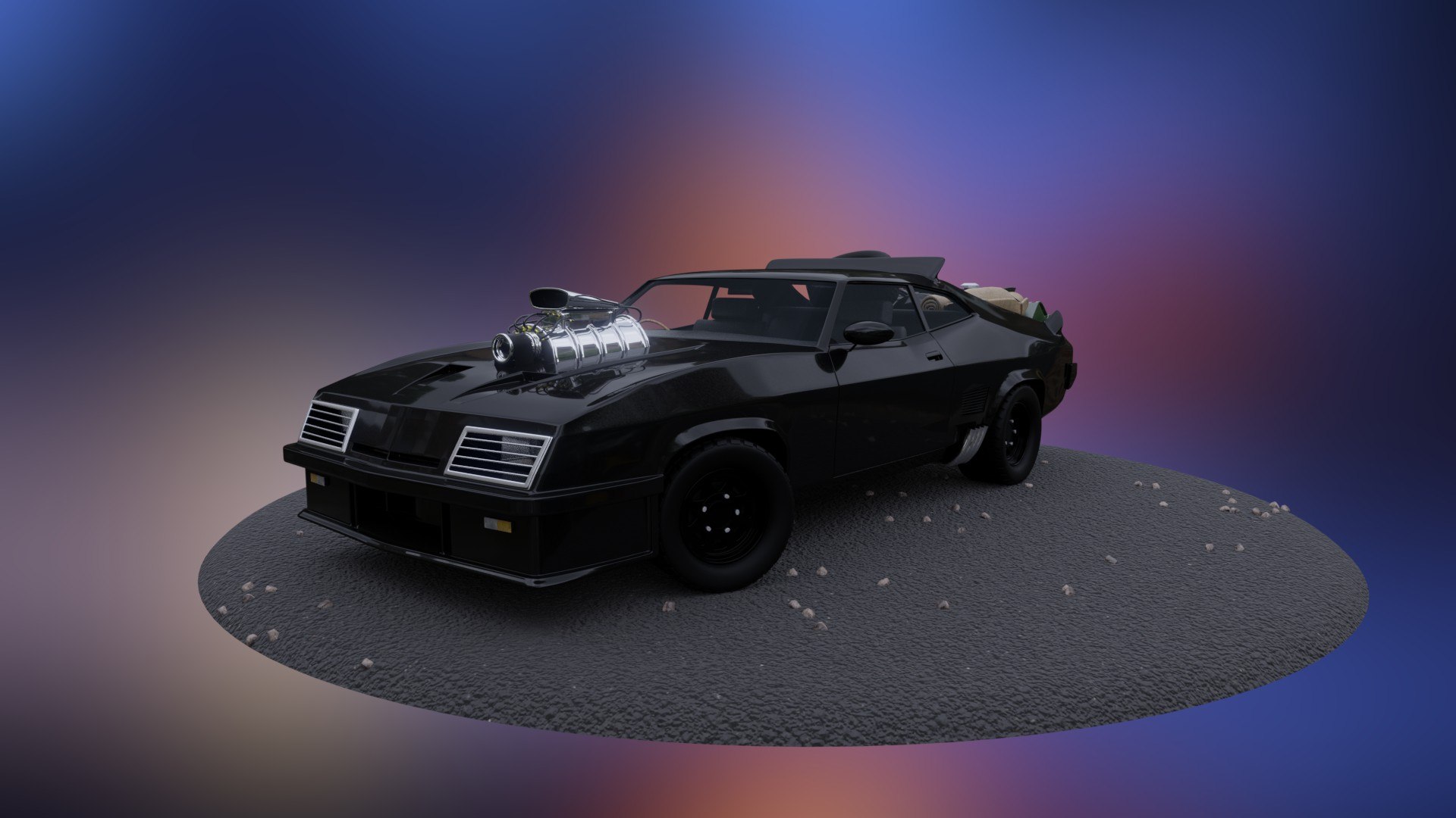 Mad Max V8 Interceptor With Interiors 3D Model - TurboSquid 1776332