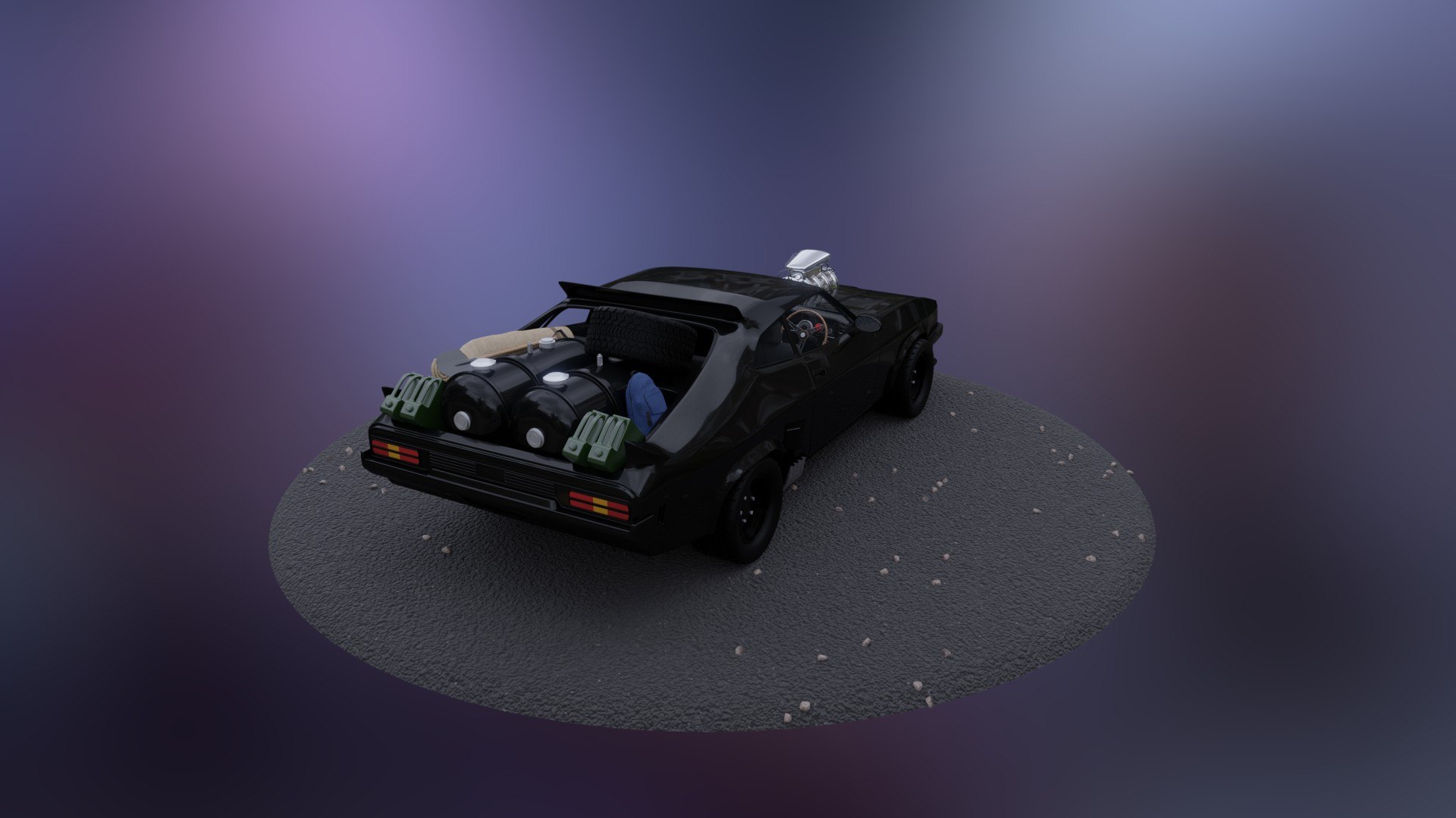 Mad Max V8 Interceptor With Interiors 3D Model - TurboSquid 1776332