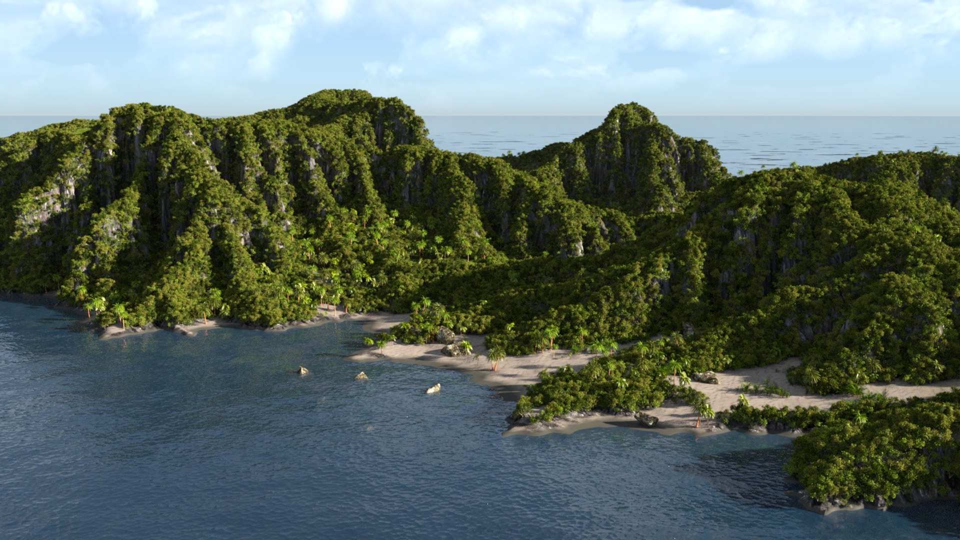 Island Blender 3D Model - TurboSquid 1412303