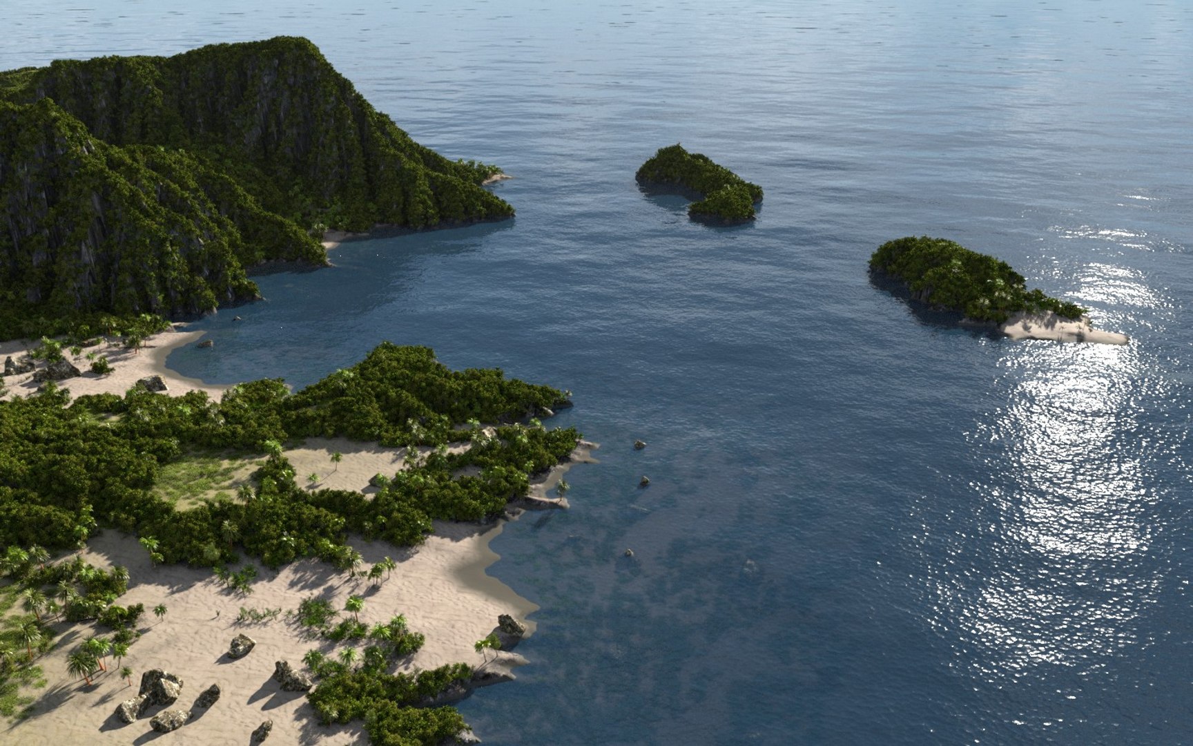 Island Blender 3D Model - TurboSquid 1412303