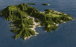 island blender 3D model