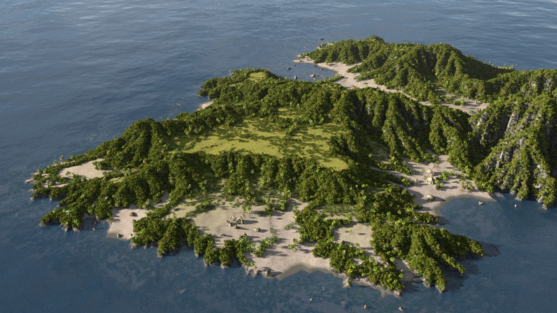 Island Blender 3D Model - TurboSquid 1412303