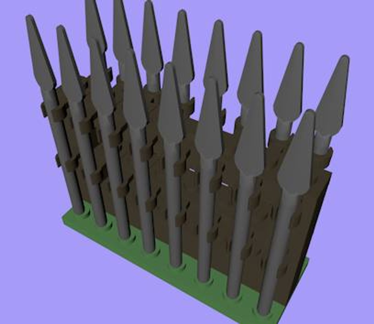 3d Lego Rack Spears Model