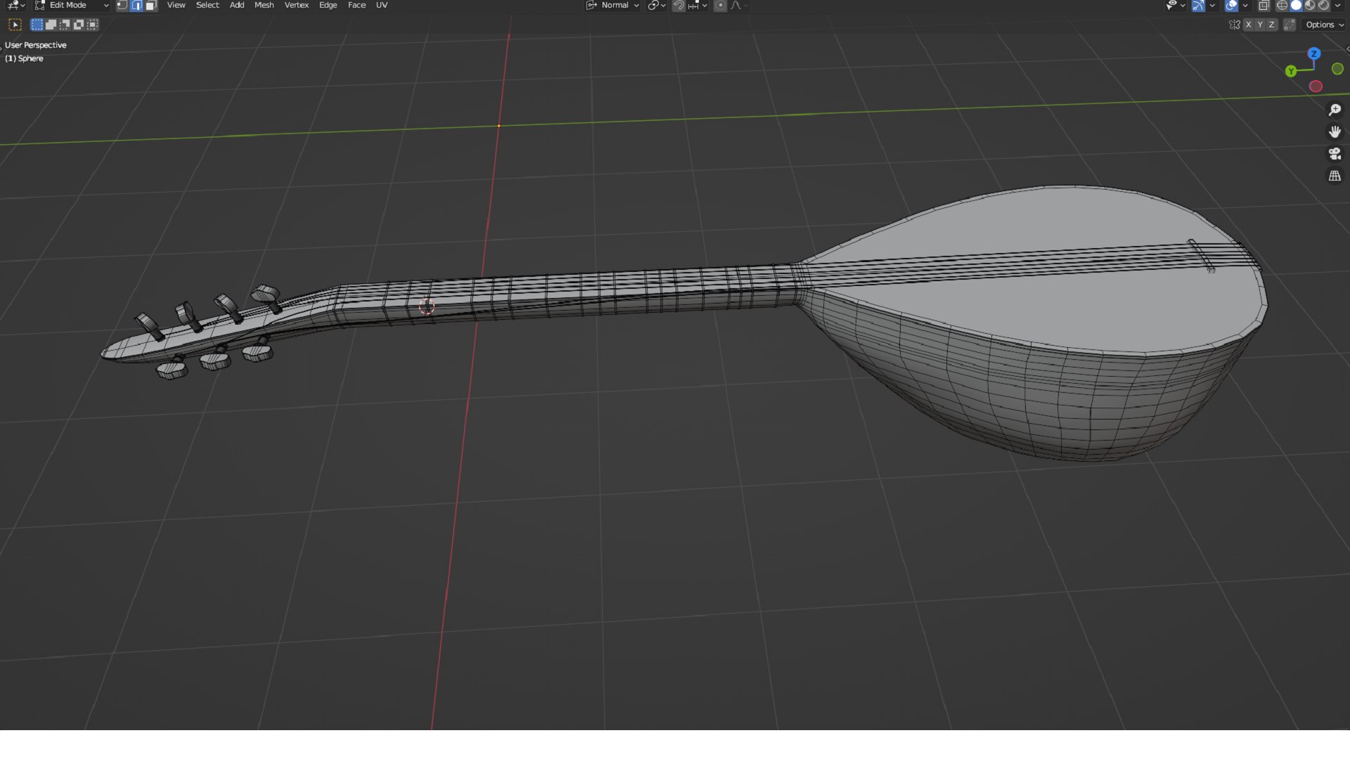 Saz Baglama Instrument 3D Model TurboSquid 2032198