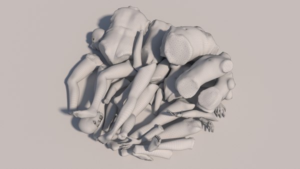 modelo 3d Small Corpse Body Parts pile - TurboSquid 2098968