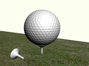 3d model of golf ball