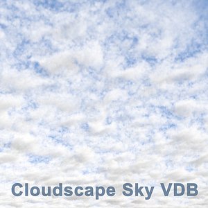 cloudscape sky vdb 3D model