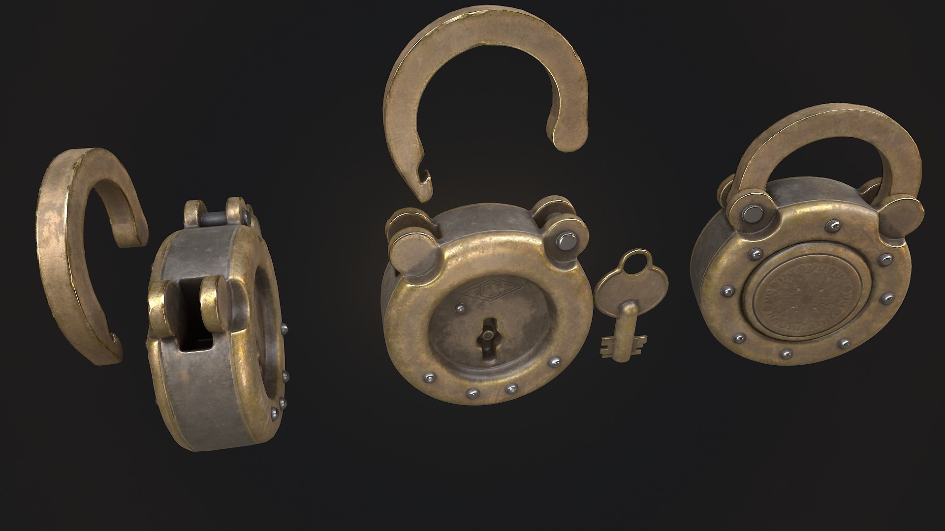3D Model Padlock 5 - TurboSquid 2277046