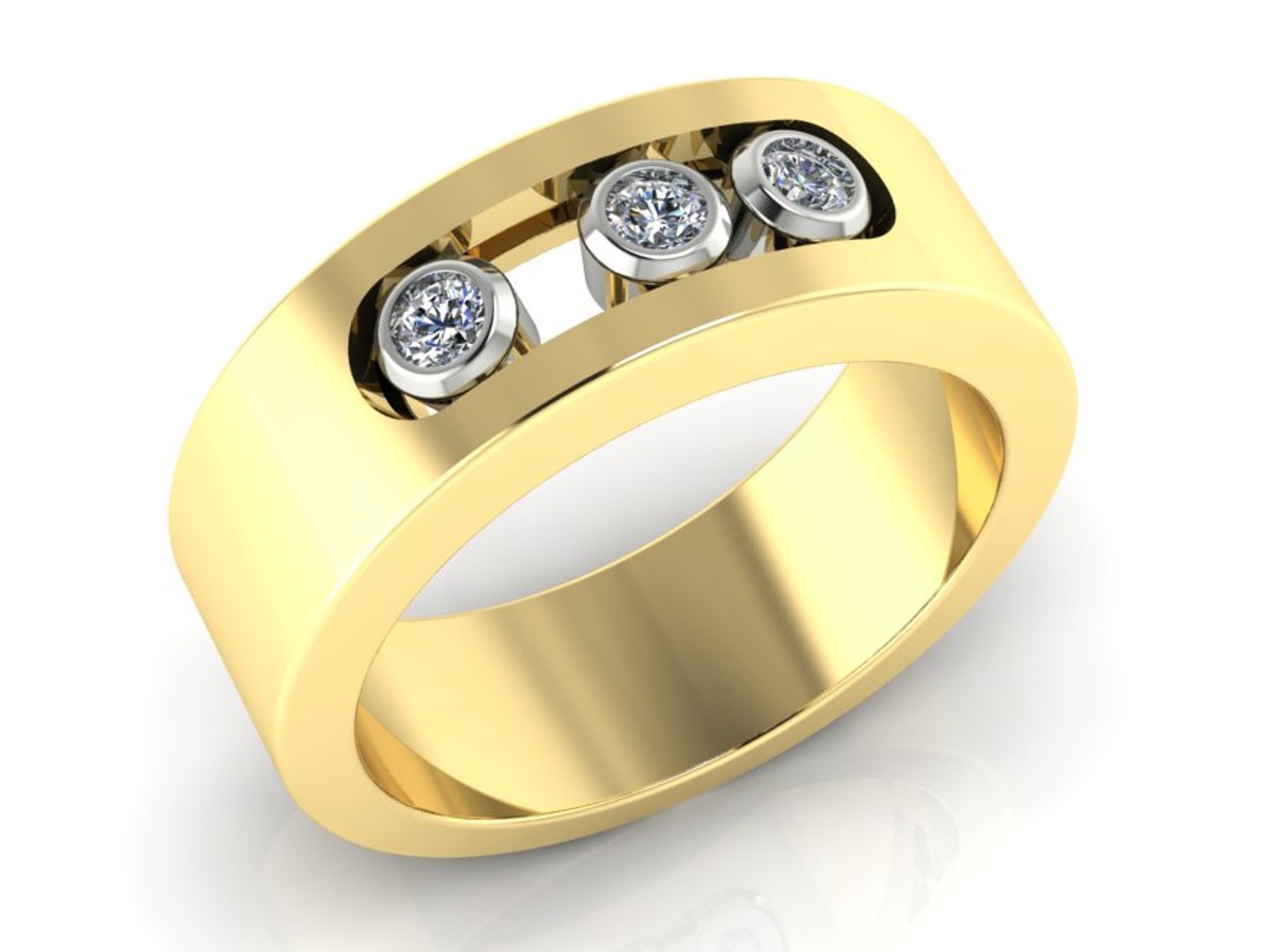 Ring movable stones 3D model - TurboSquid 1682849
