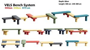 LEVELS Bench System 3D model