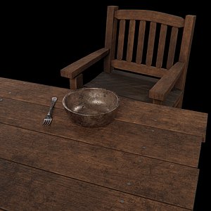 Worn Wooden Chair