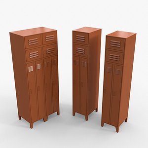 PBR School Gym Locker 10 - Orange