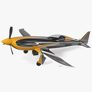 3D All Electric Aircraft Rigged model