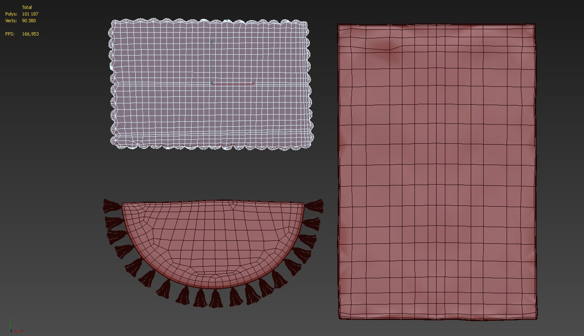 3D Bath Rugs Pack 1 - TurboSquid 1658682