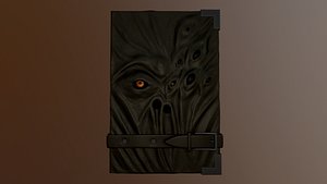 Low-Poly Animated Model Evil Book