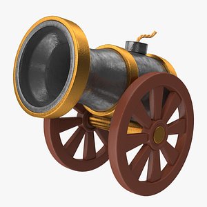 Vintage Battle Cannon 3D