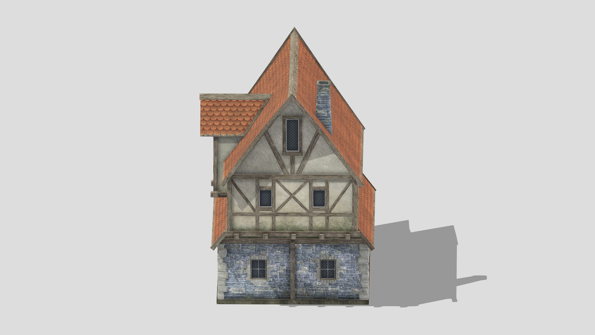 Medieval Building 07 Low Poly PBR Realistic Model - TurboSquid 1998999