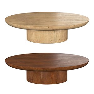 OSLO PEDESTAL ROUND COFFEE TABLE